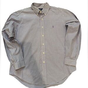 Ralph Lauren Classic Fit Men's Long Sleeve Button Down Shirt Xl